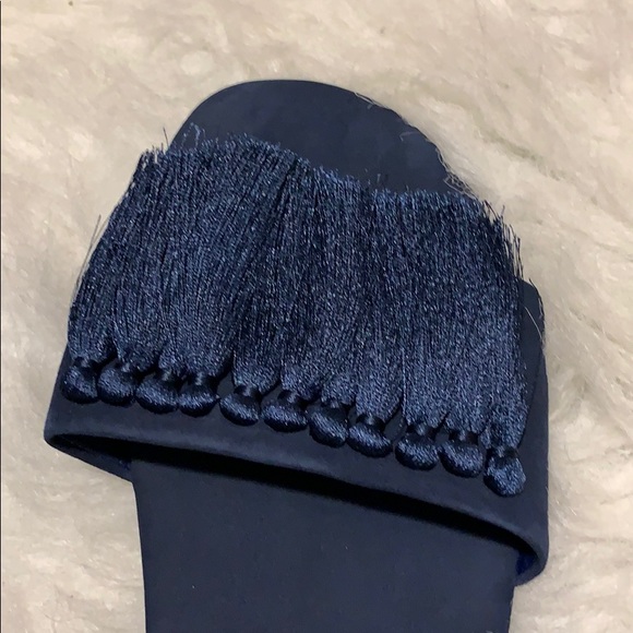 🆕NWT rare Schultz Tassel Fringe Slides in box! - Picture 7 of 8